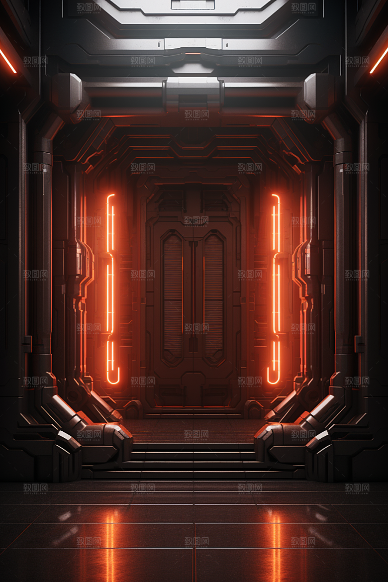 C4D科幻空间渲染想象力背景
