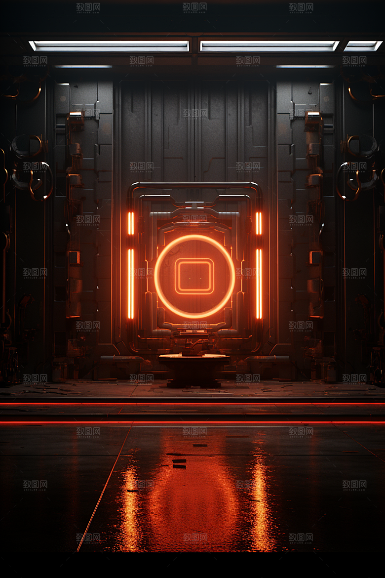 C4D科幻空间想象力未来感背景