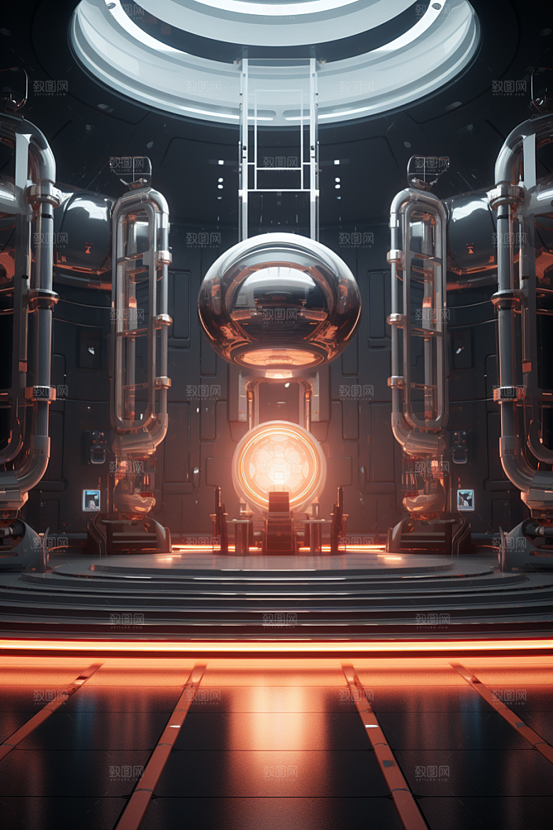 C4D科幻空间想象力效果背景