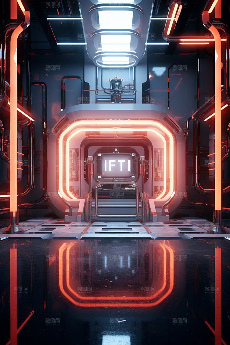 C4D科幻空间科技高清背景