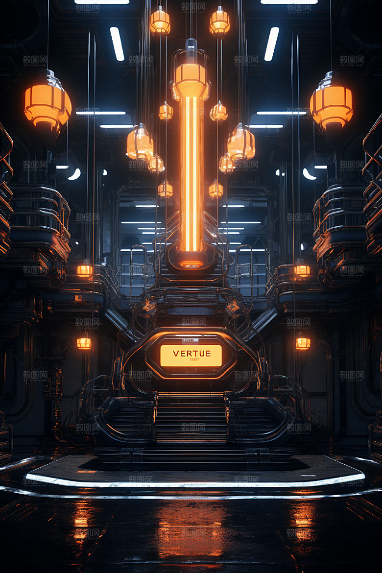 C4D科幻空间未来感高清背景
