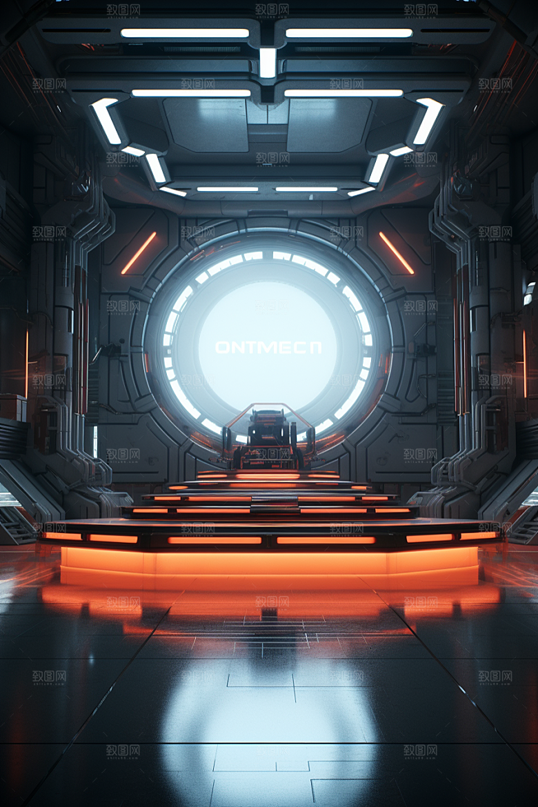 C4D科幻空间空间效果背景