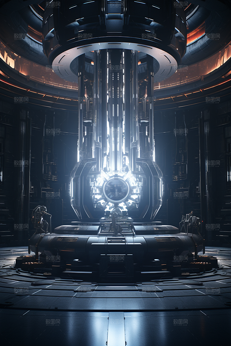 C4D科幻空间立体效果背景