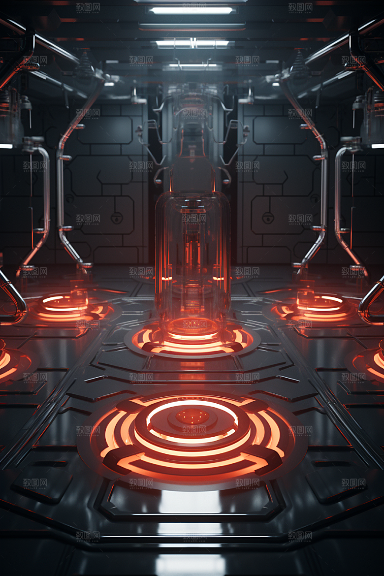C4D科幻空间空间立体背景