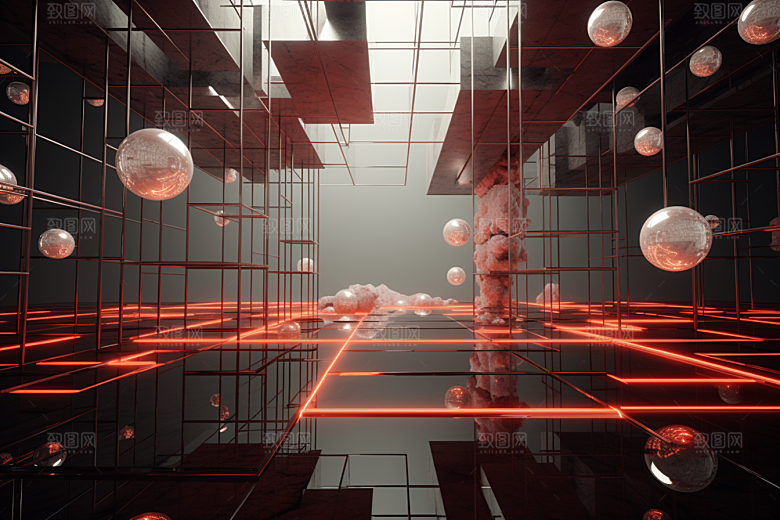 C4D科幻空间高清科技背景