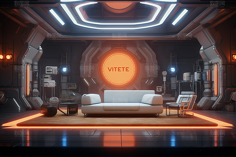 C4D科幻空间3D高清背景