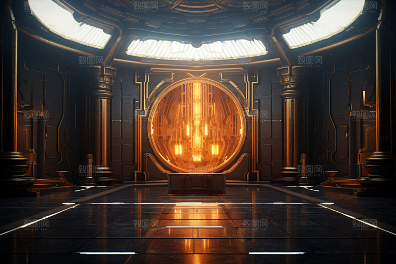 C4D科幻空间效果空间背景
