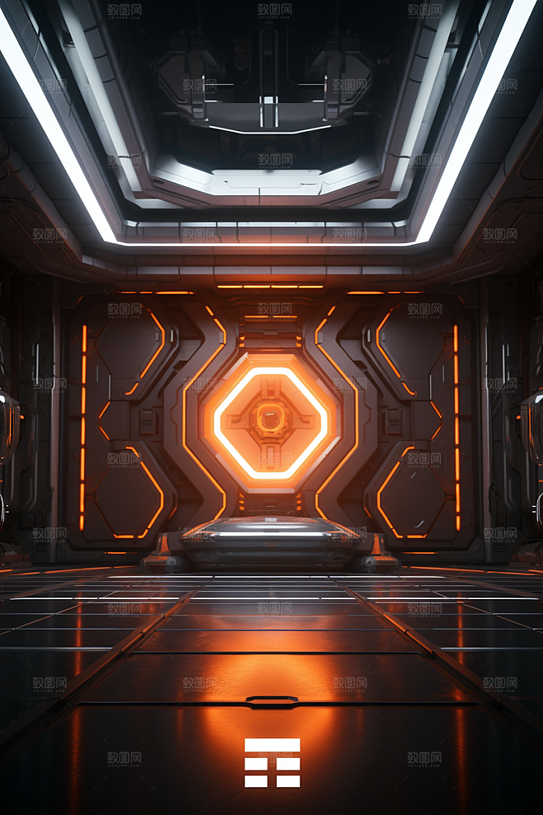 C4D科幻空间空间效果背景
