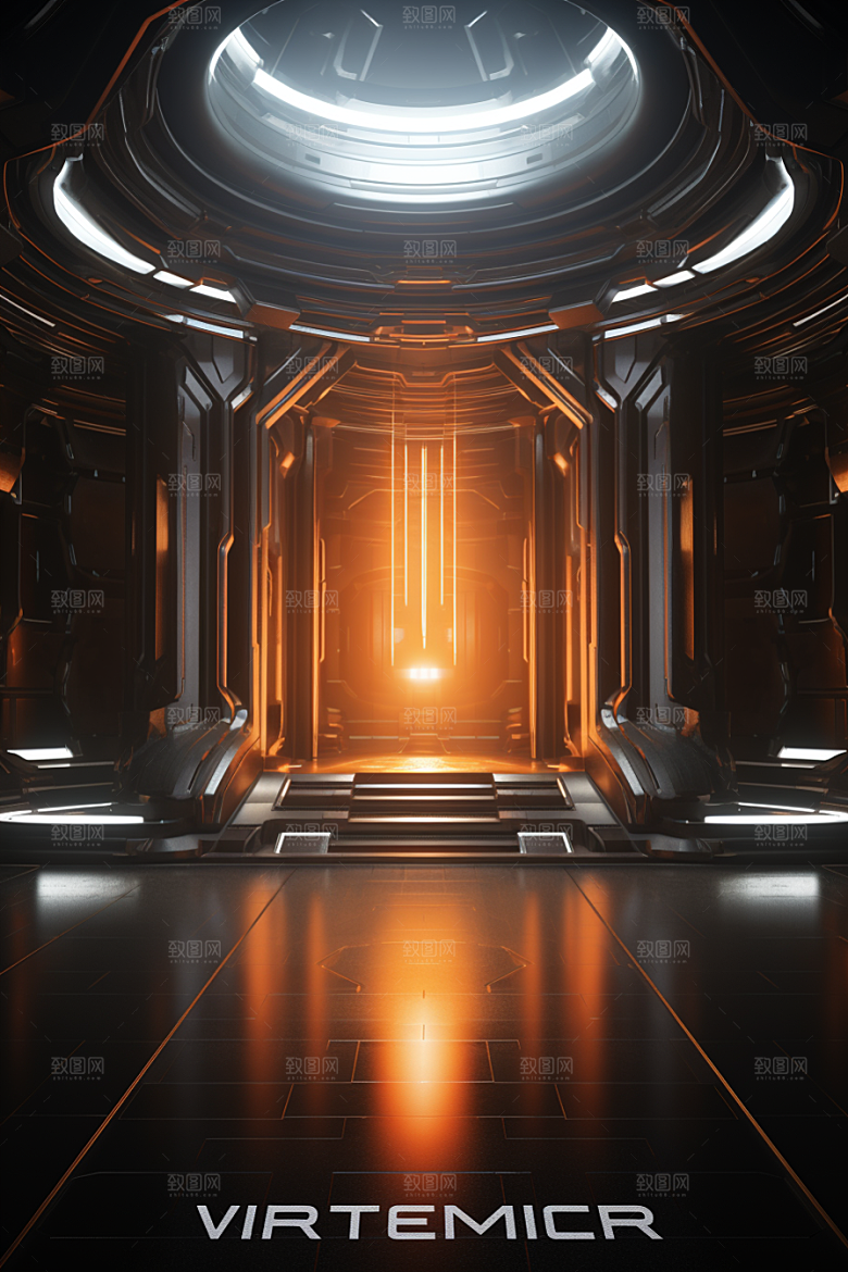 C4D科幻空间科技渲染背景