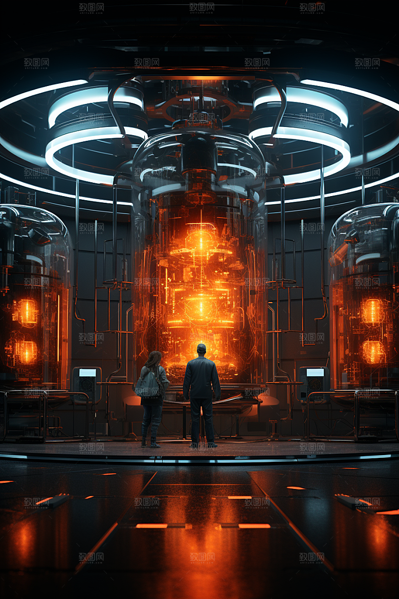 C4D科幻空间模型未来感背景