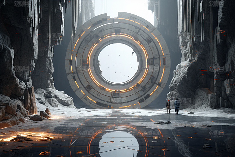 C4D科幻空间3D效果背景