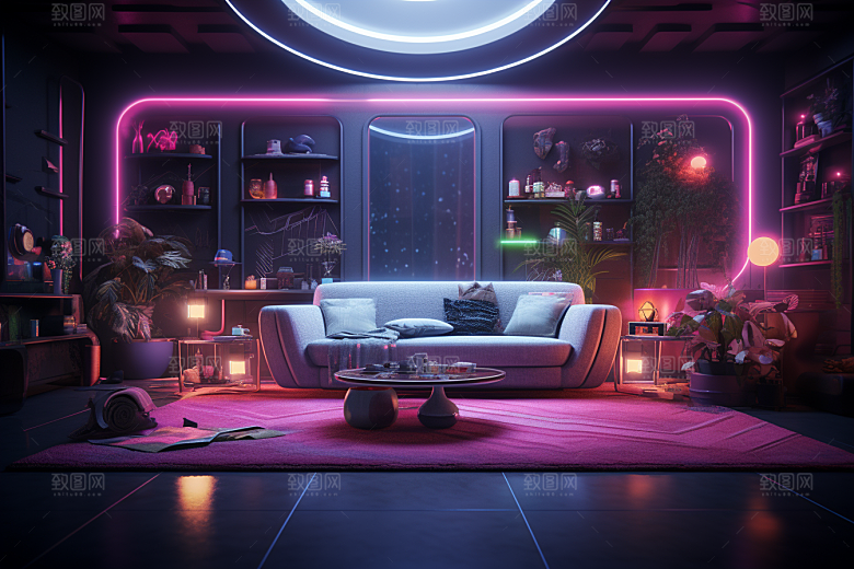 C4D科幻空间高清立体背景