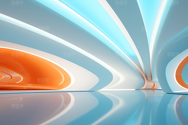 C4D科幻空间立体高清背景