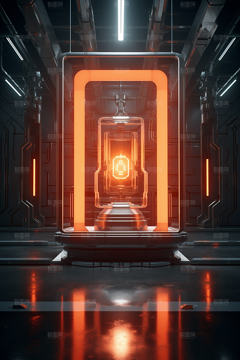 C4D科幻空间空间效果背景