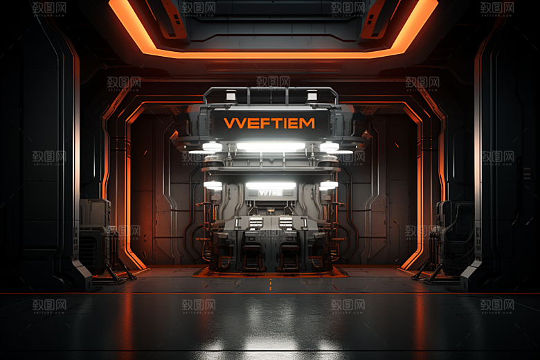 C4D科幻空间科技渲染背景