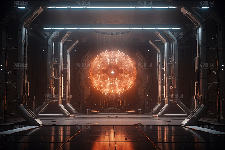 C4D科幻空间未来感高清背景