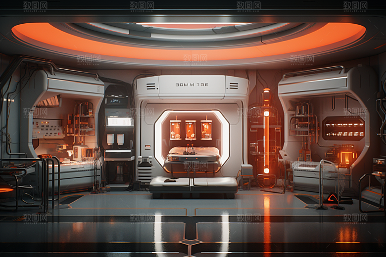 C4D科幻空间3D效果背景