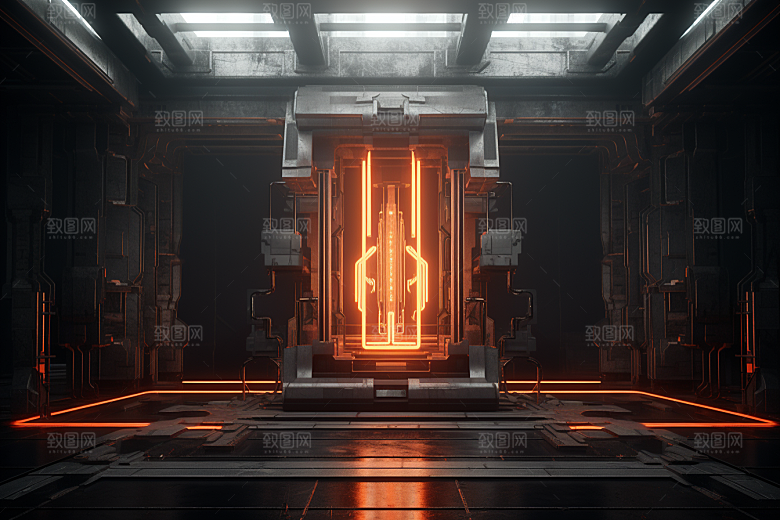 C4D科幻空间想象力效果背景