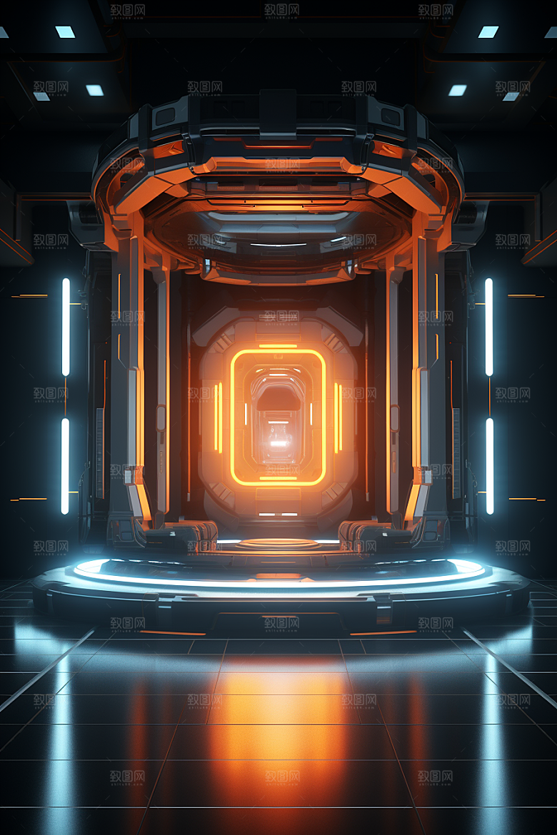 C4D科幻空间3D高清背景