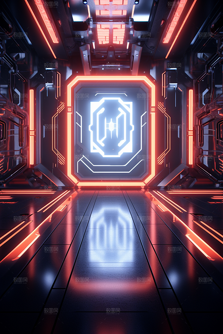 C4D科幻空间高清科技背景