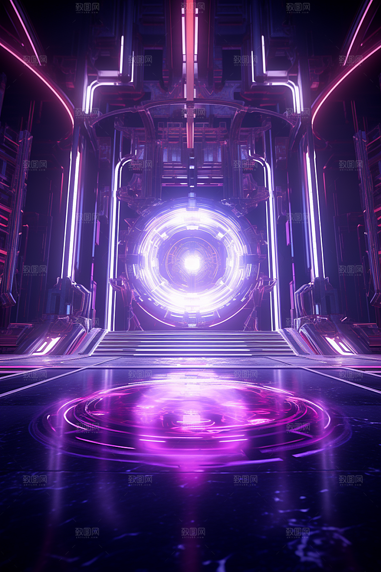 C4D科幻空间空间想象力背景