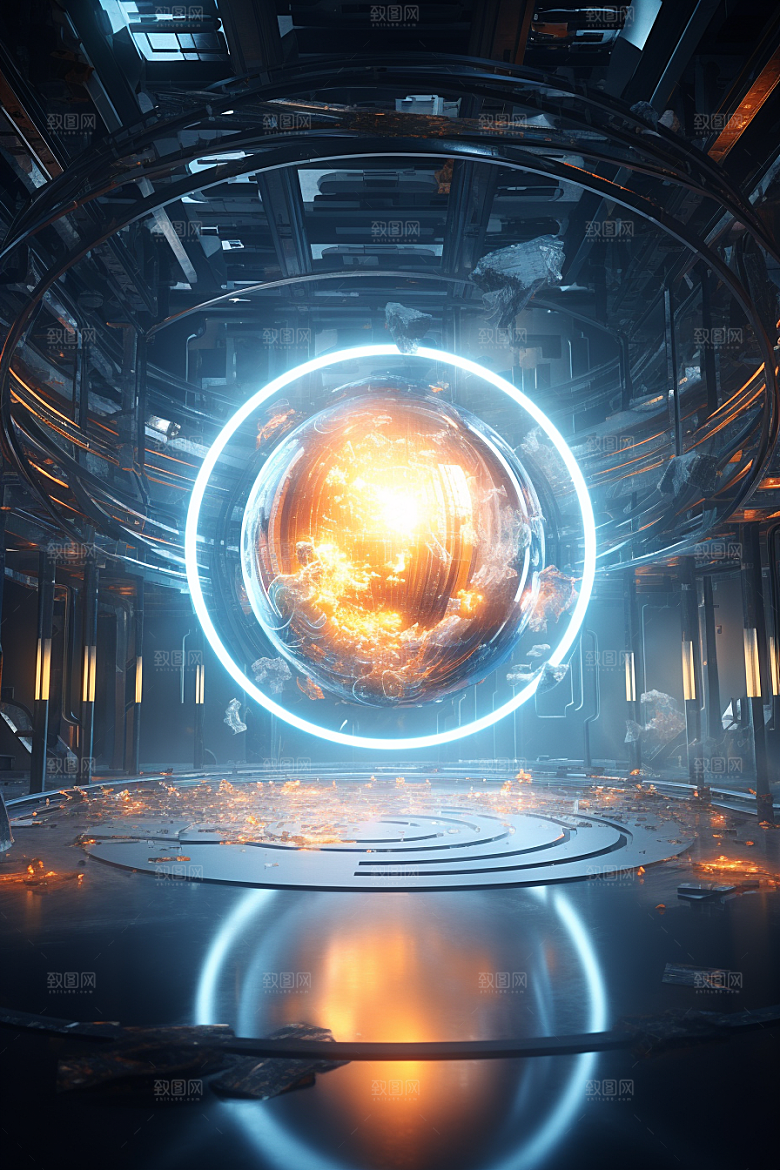C4D科幻空间渲染高清背景