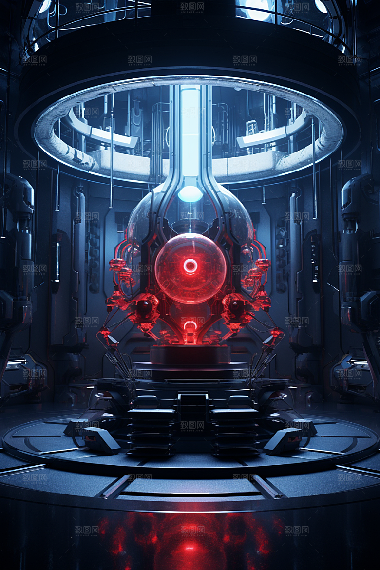 C4D科幻空间立体3D背景
