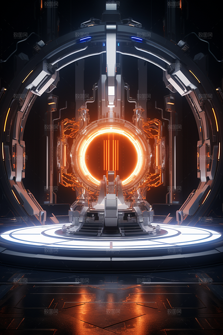 C4D科幻空间模型空间背景