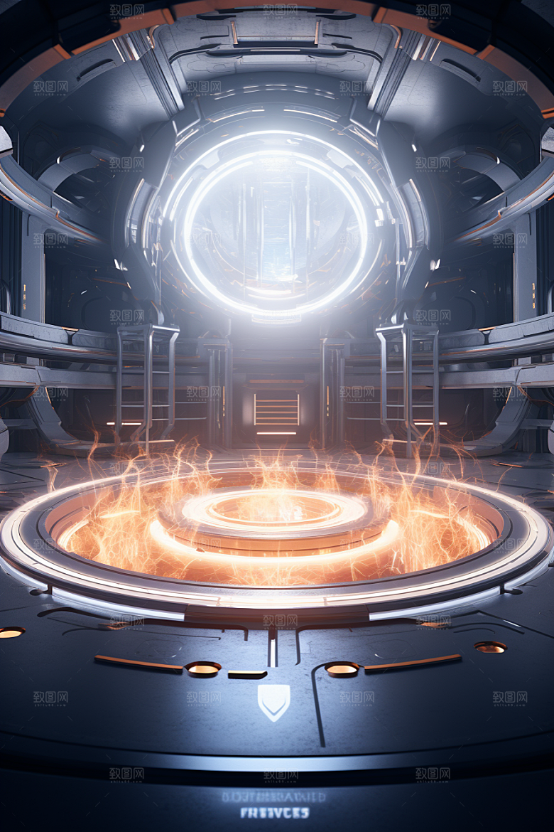C4D科幻空间未来感空间背景