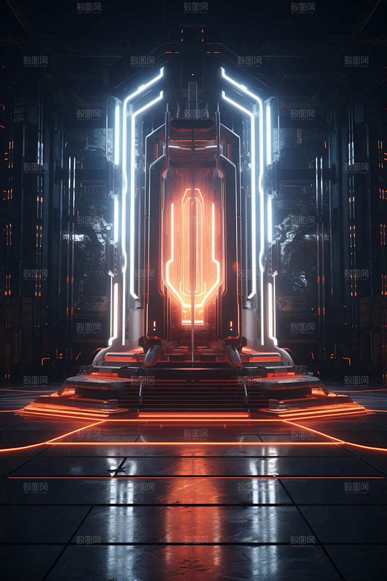 C4D科幻空间未来感高清背景