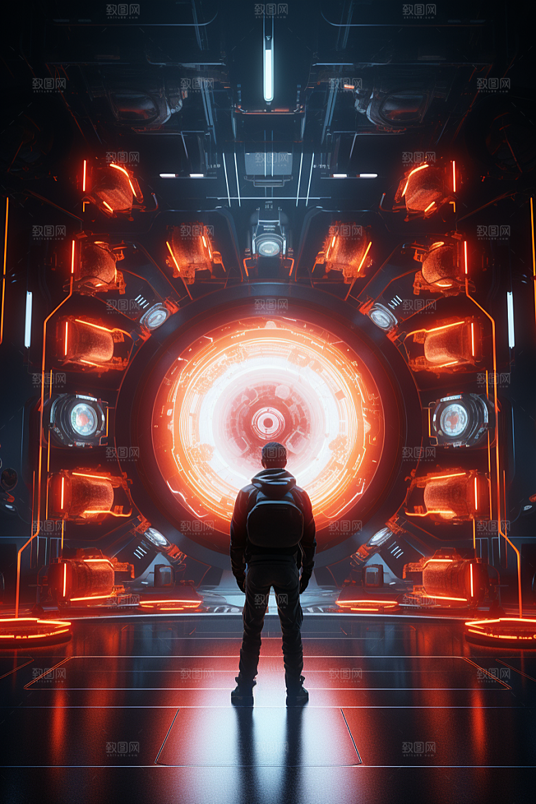 C4D科幻空间效果科技背景
