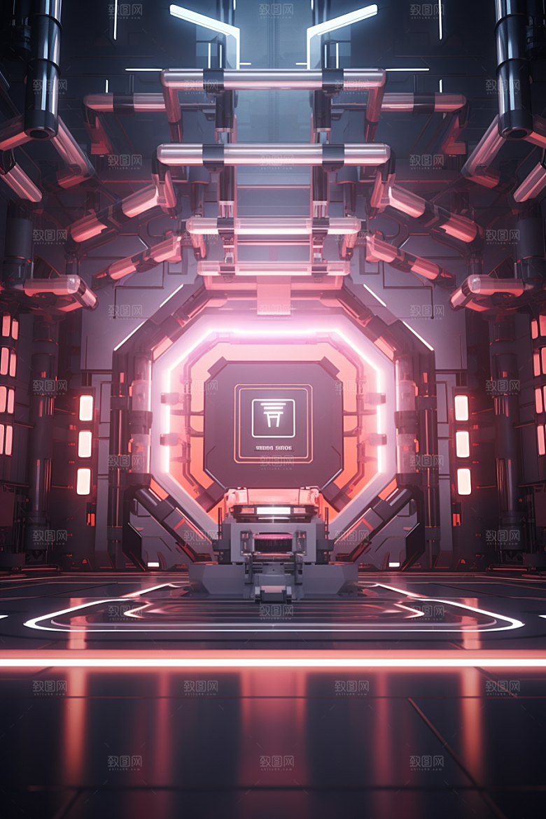 C4D科幻空间想象力科技背景