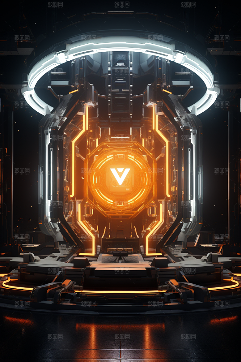 C4D科幻空间科技效果背景