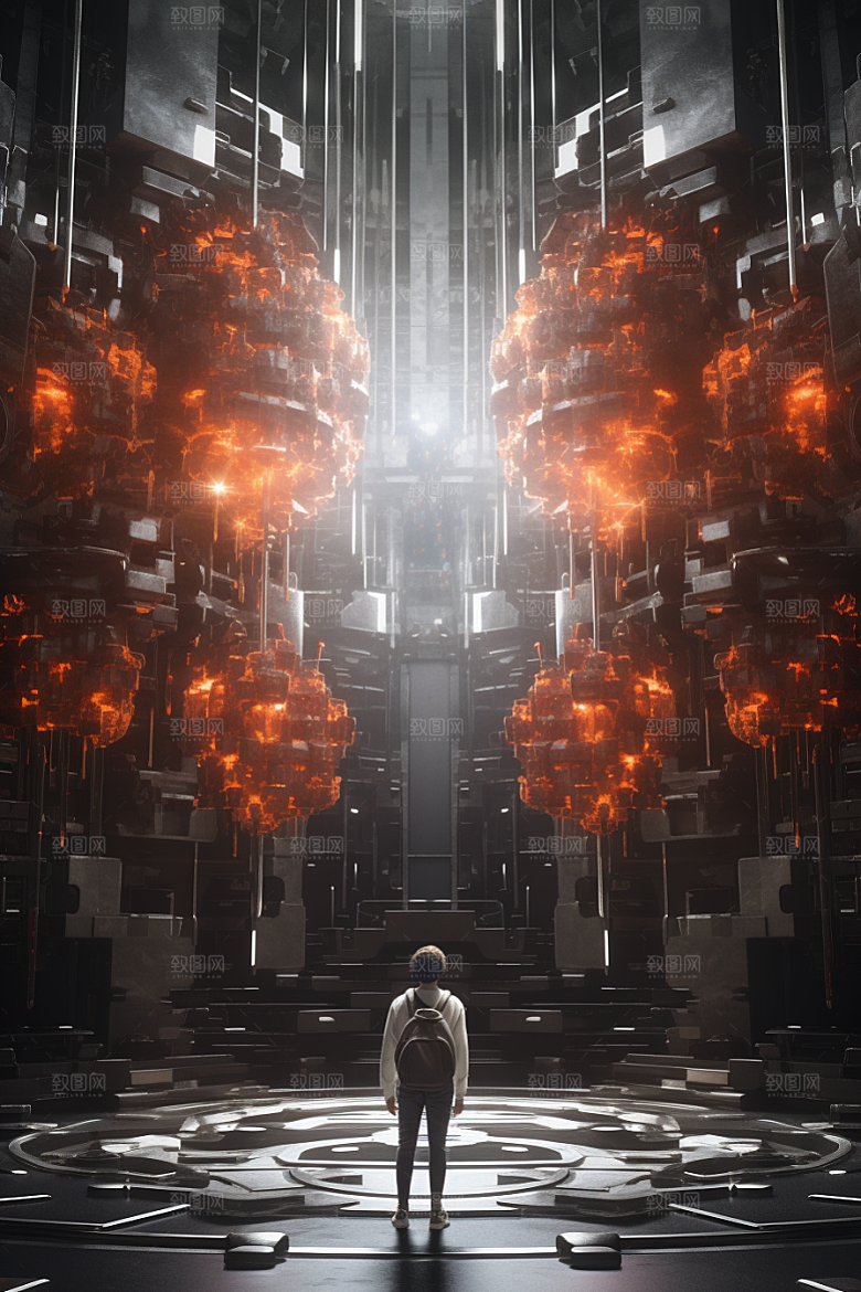 C4D科幻空间3D效果背景