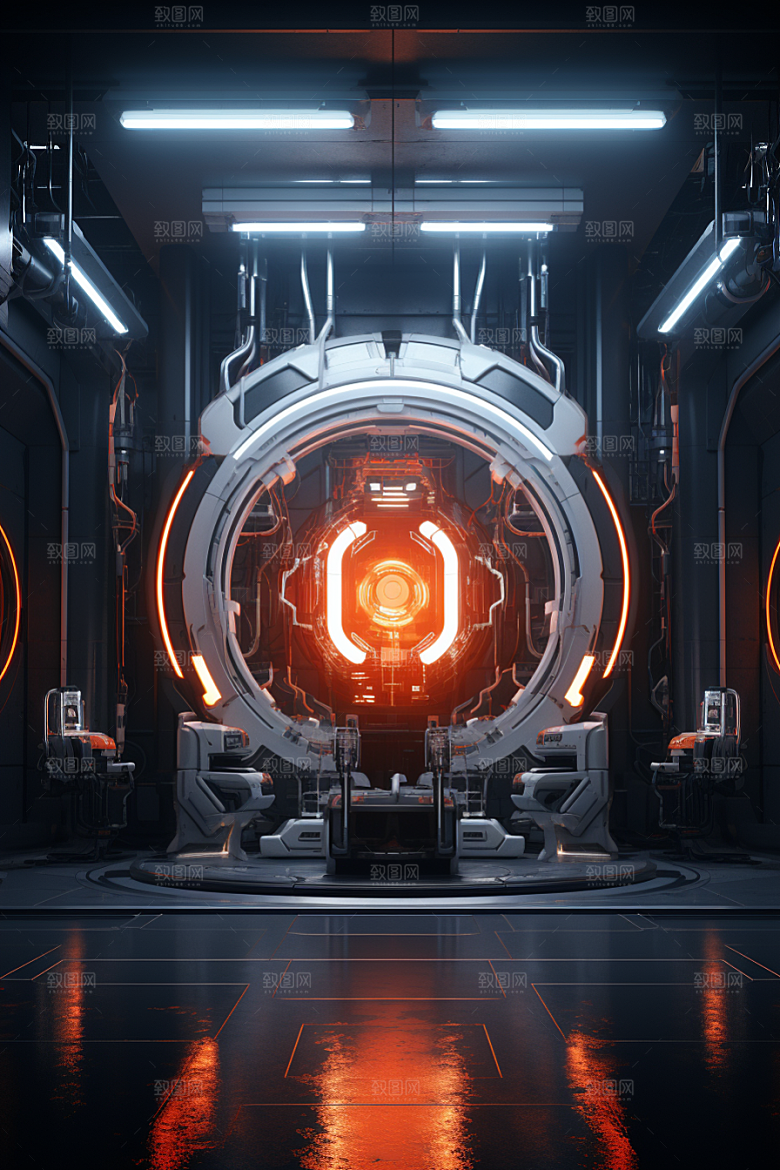 C4D科幻空间模型空间背景