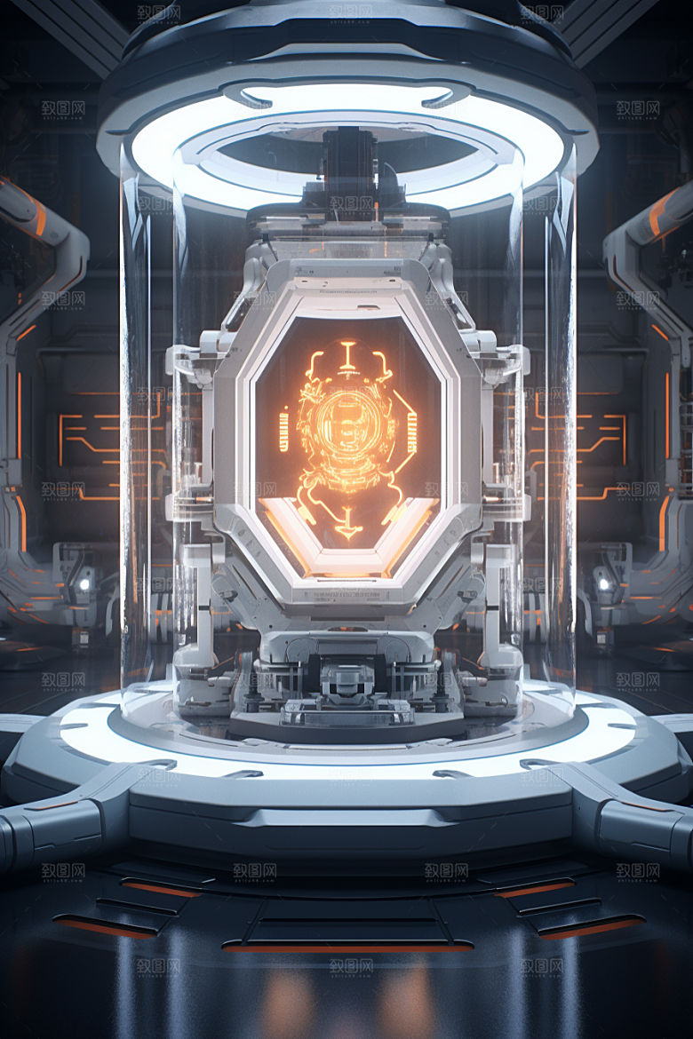 C4D科幻空间空间科技背景