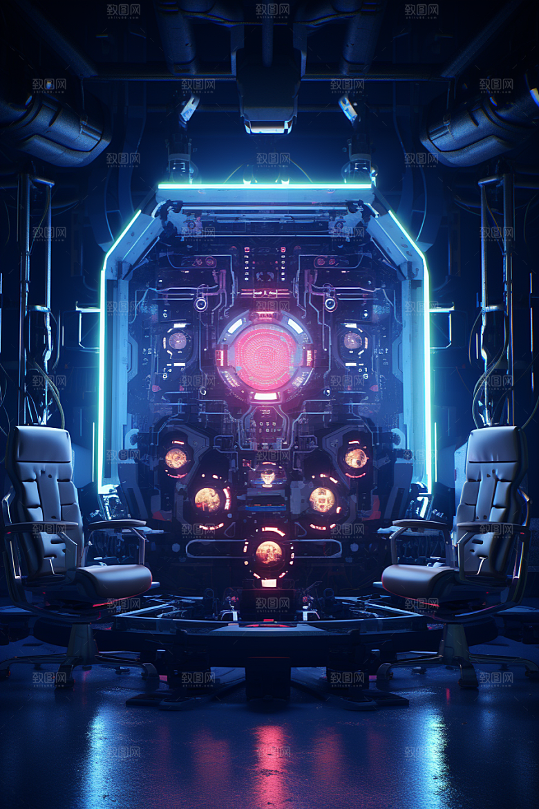 C4D科幻空间高清渲染背景
