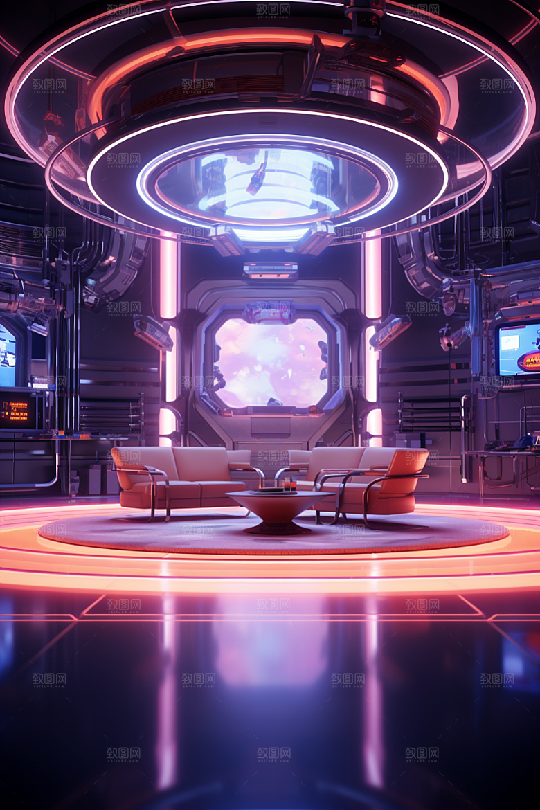 C4D科幻空间想象力高清背景
