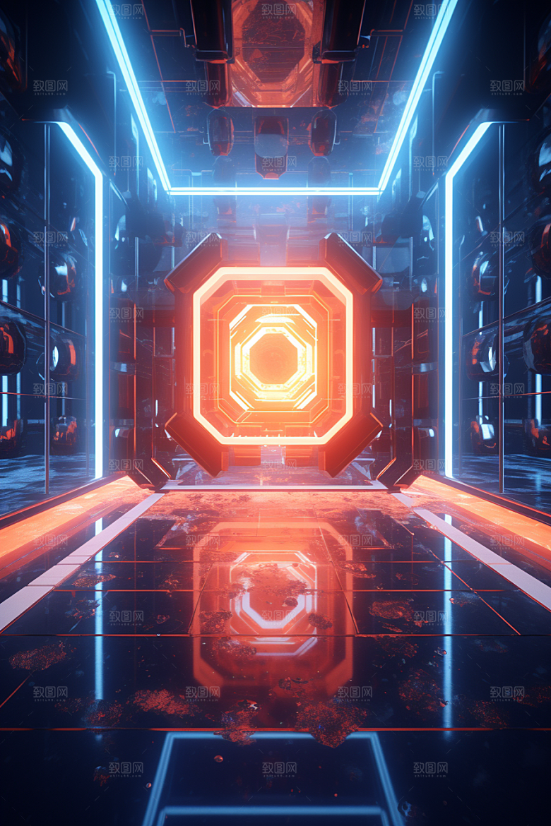 C4D科幻空间渲染空间背景