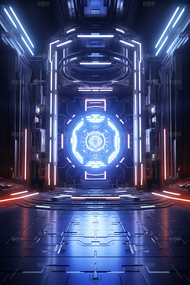 C4D科幻空间高清渲染背景