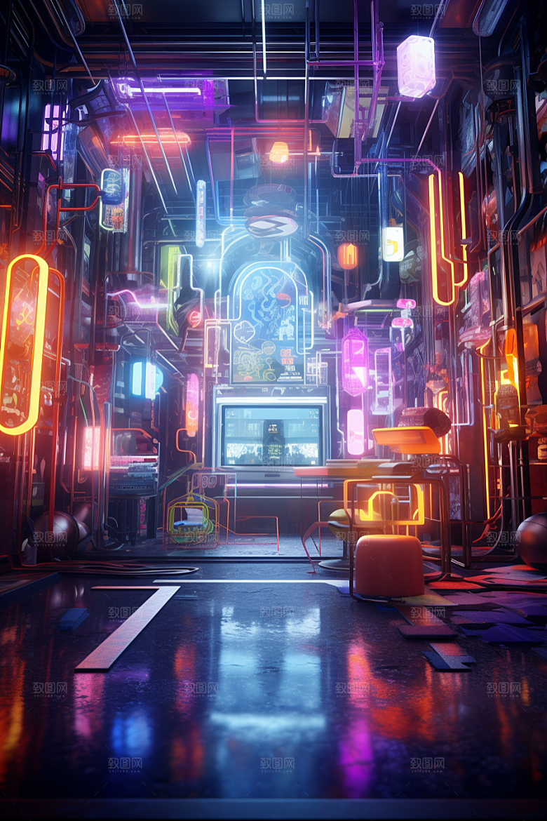 C4D科幻空间3D空间背景