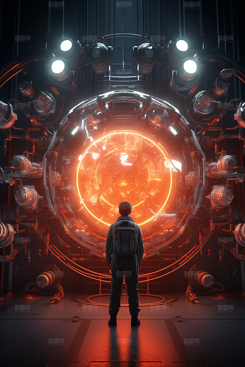 C4D科幻空间渲染科技背景