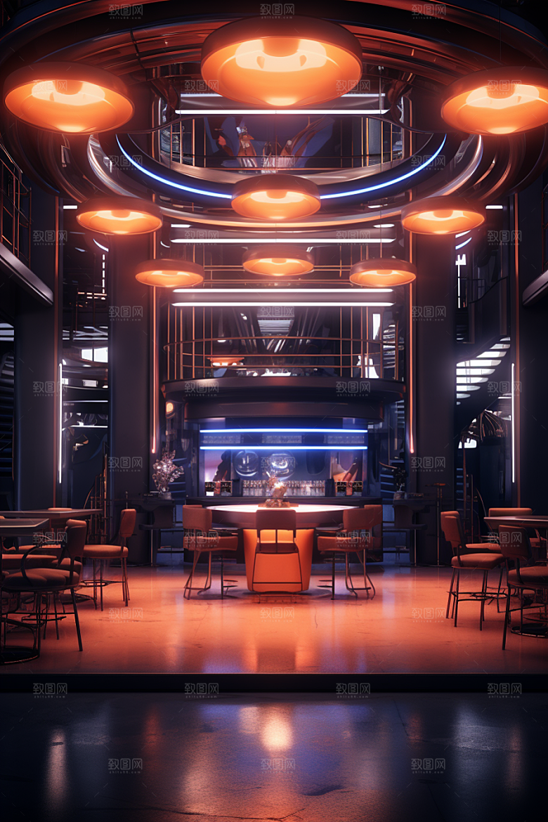 C4D科幻空间科技高清背景