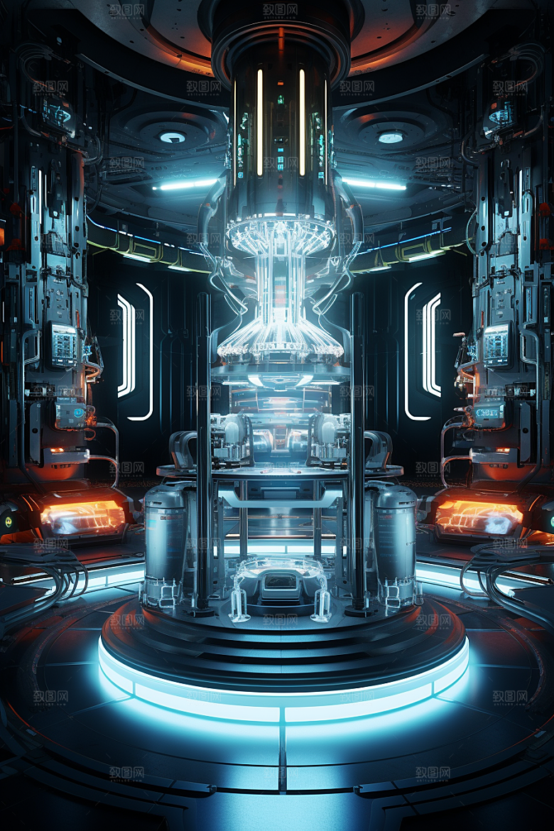 C4D科幻空间想象力3D背景