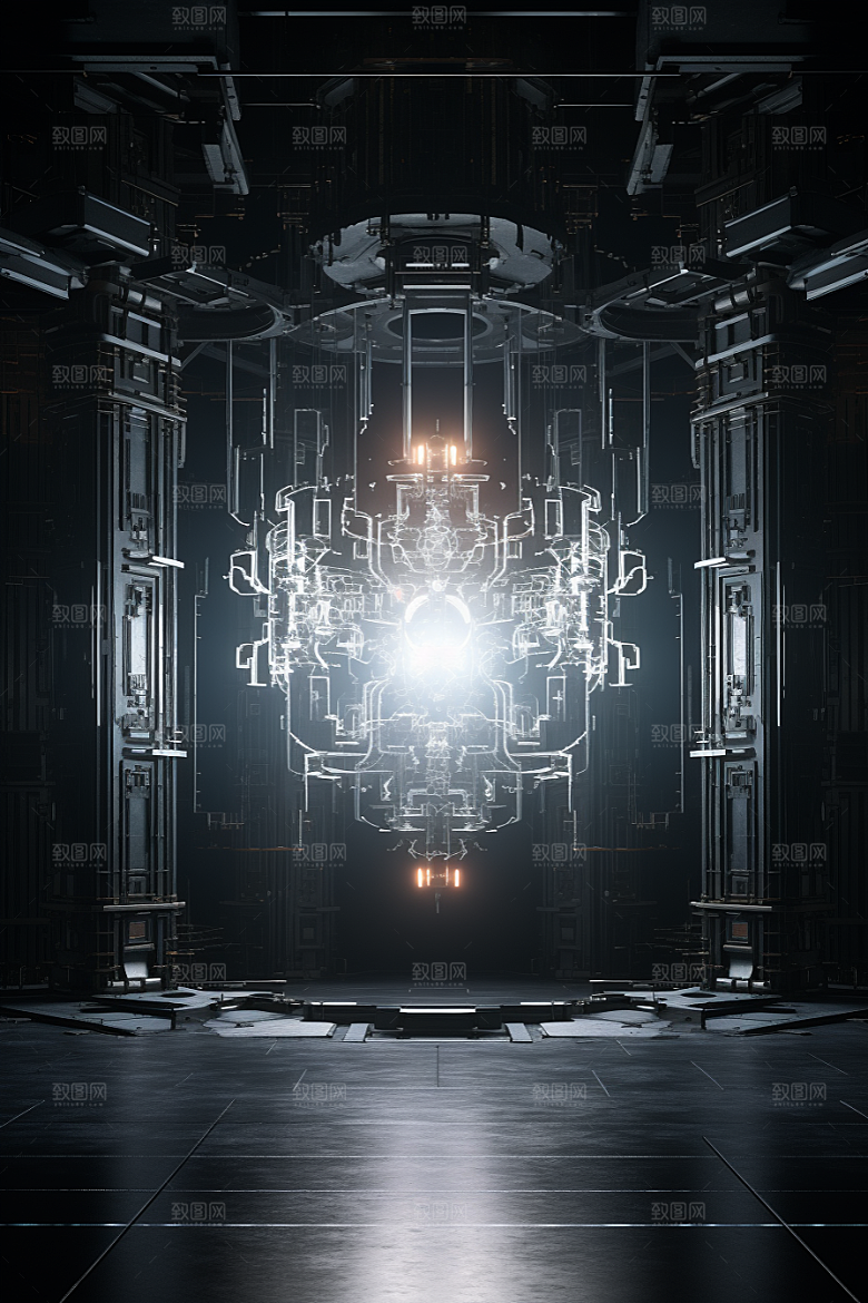 C4D科幻空间未来感想象力背景