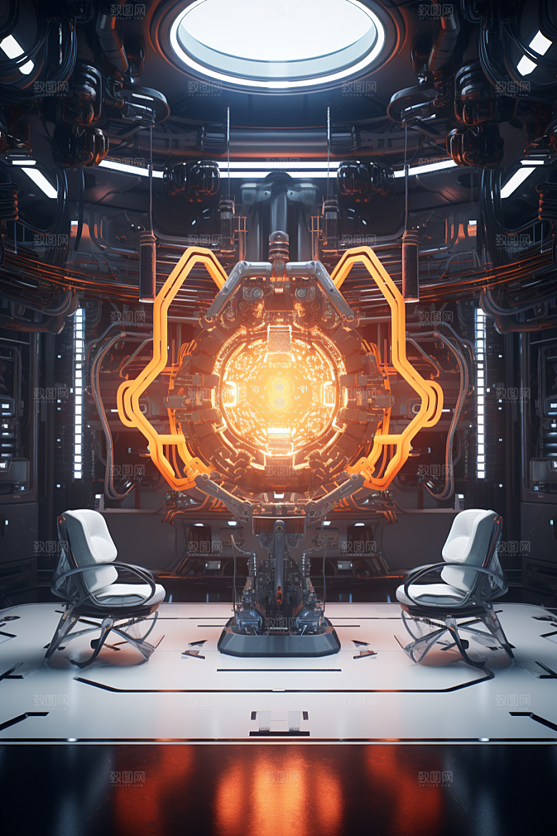 C4D科幻空间效果未来感背景