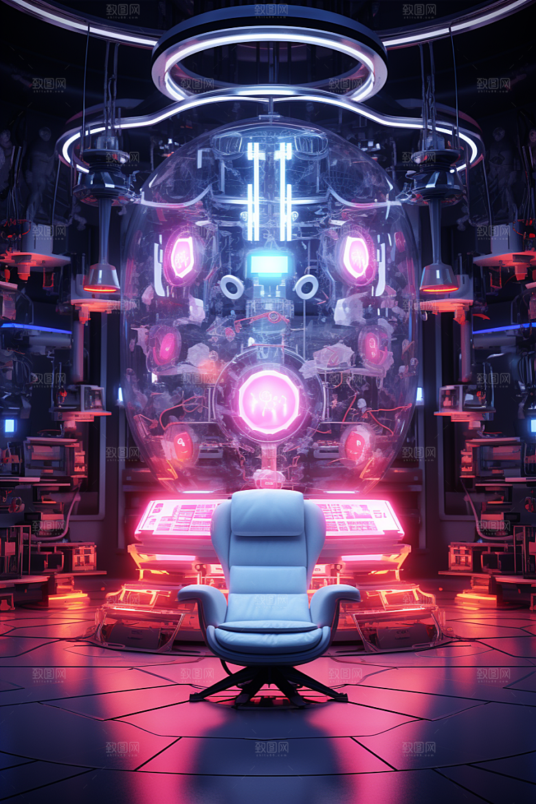 C4D科幻空间空间渲染背景