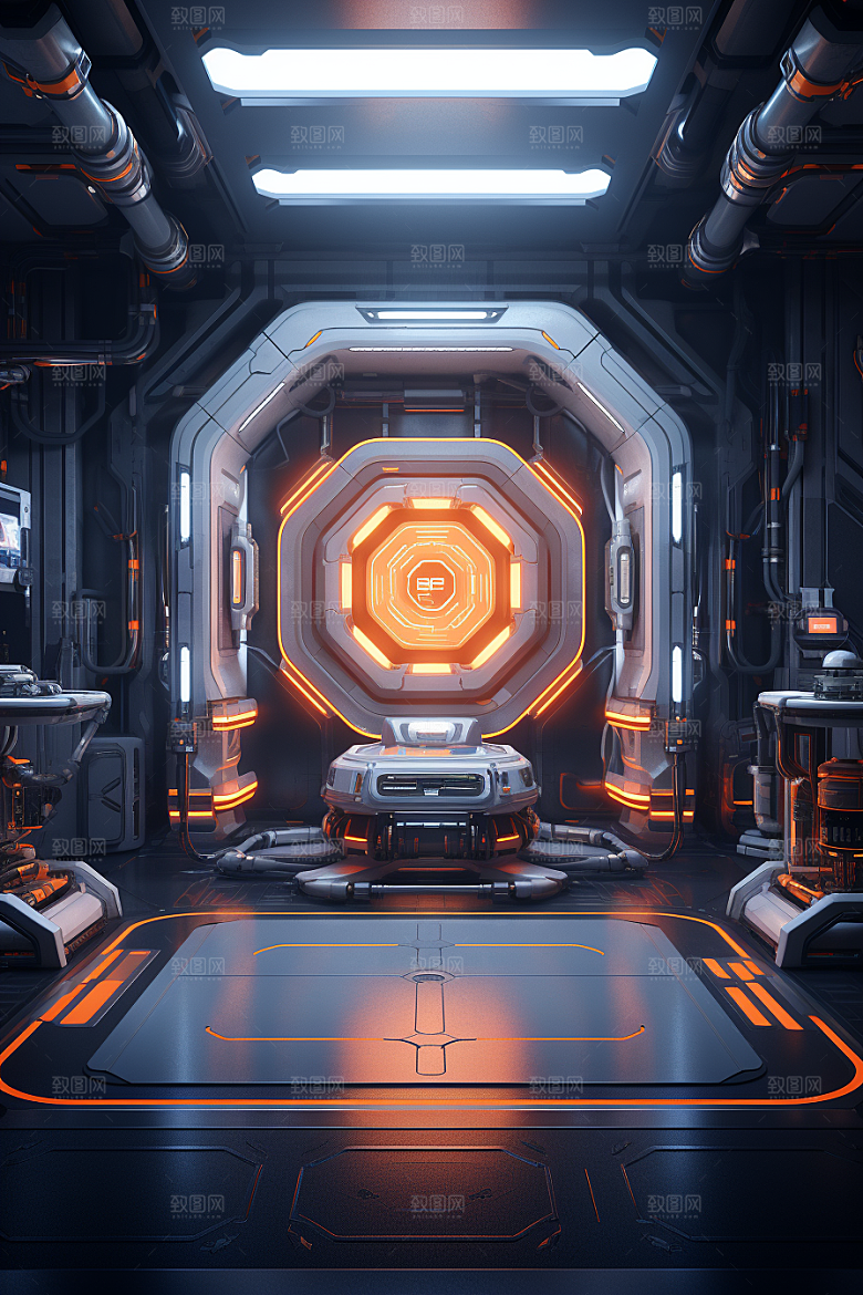 C4D科幻空间3D效果背景