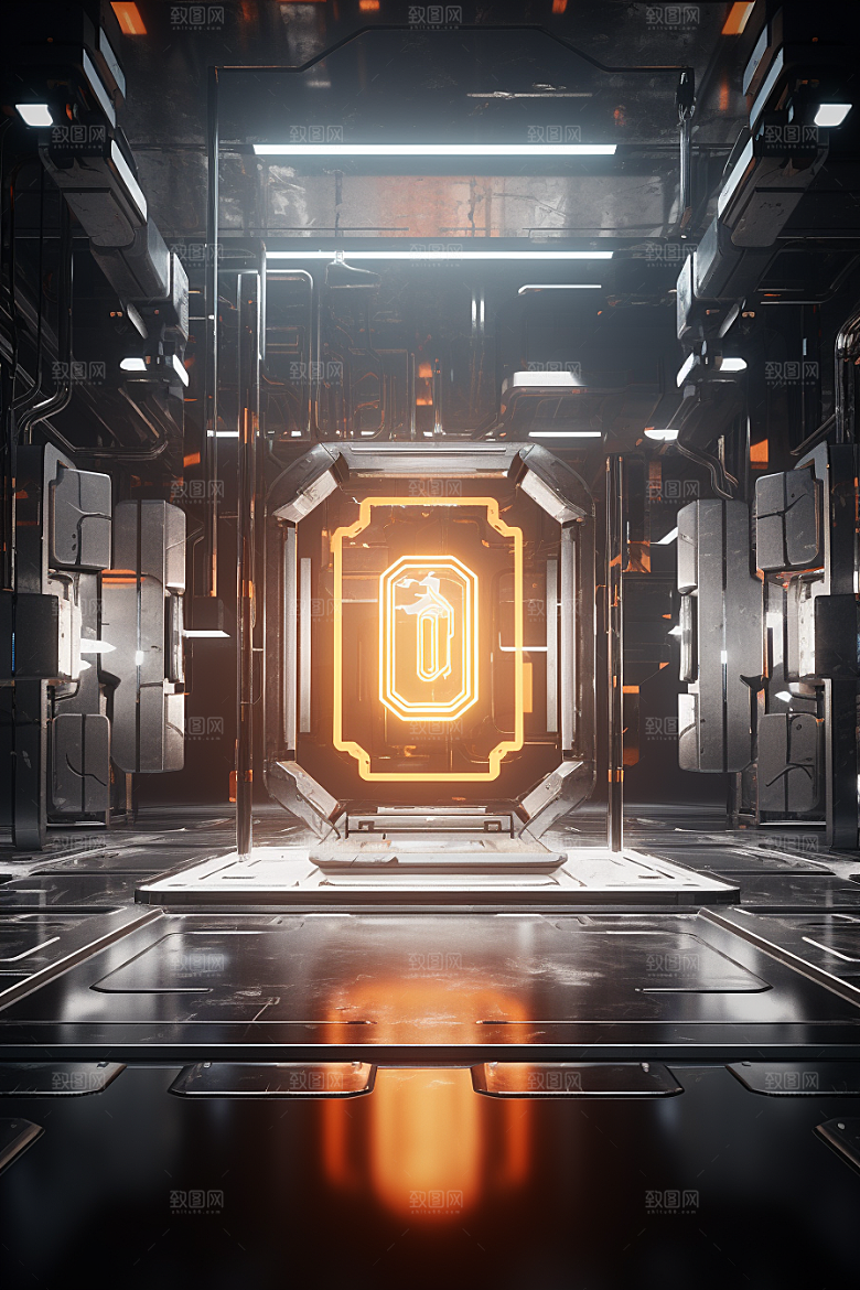 C4D科幻空间高清立体背景
