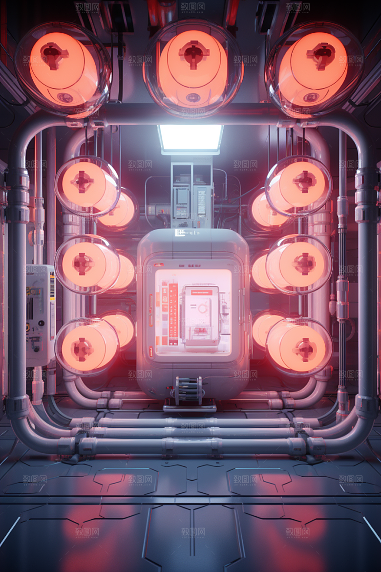 C4D科幻空间渲染未来感背景